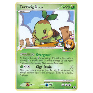Pokemon – Platinum – Rising Rivals – Turtwig GL – 85/111 – (Reverse Ho