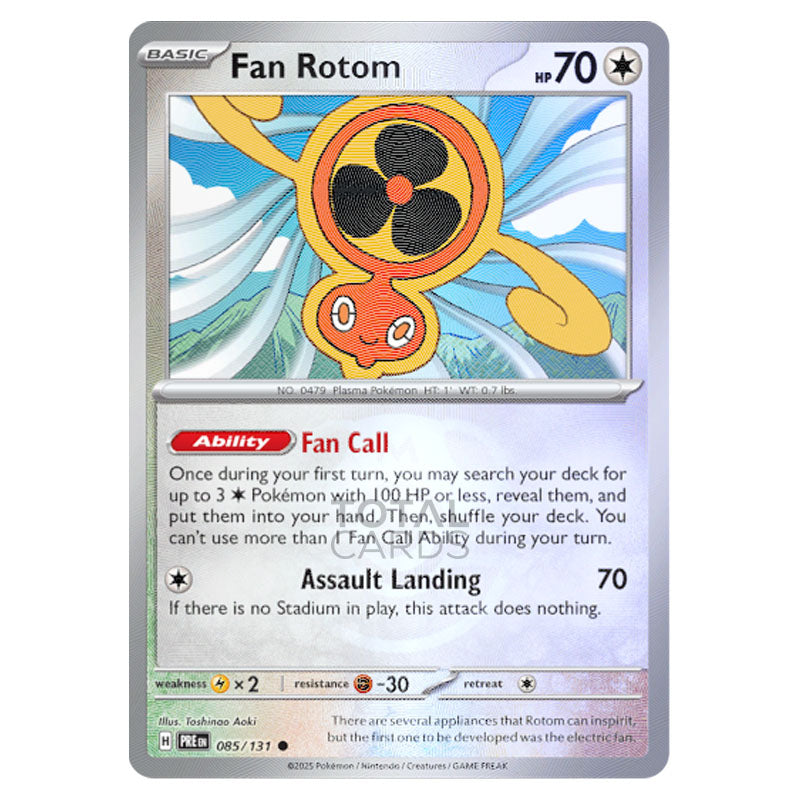 Pokemon - Scarlet & Violet - Prismatic Evolutions - Fan Rotom - 085/13
