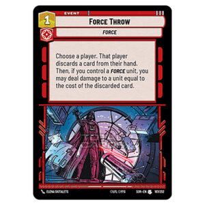 Star Wars Unlimited – Spark of Rebellion – Force Throw (Uncommon) – 16