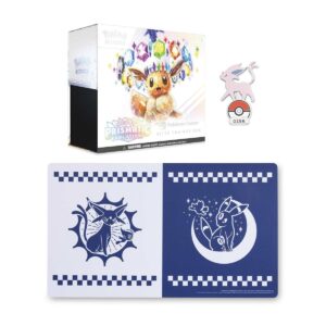 Prismatic Evolutions Pokémon Center Elite Trainer Box, Espeon Pin & Playmat Bundle